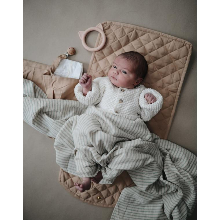 Thumbnail: Organic Cotton Muslin Swaddle Blanket Fog
