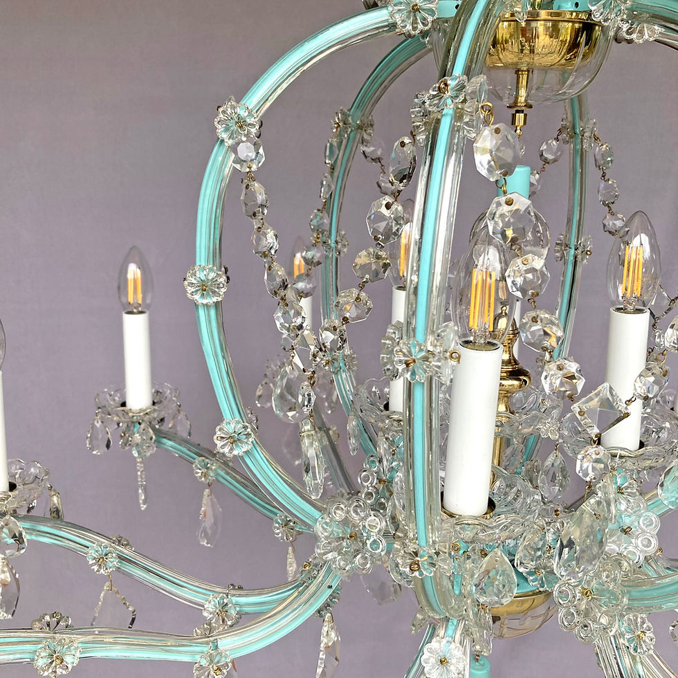 Thumbnail: pale blue chandelier