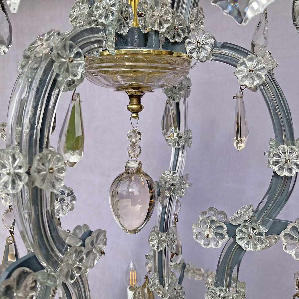 Thumbnail: Grey Caged Maria Theresa Chandelier