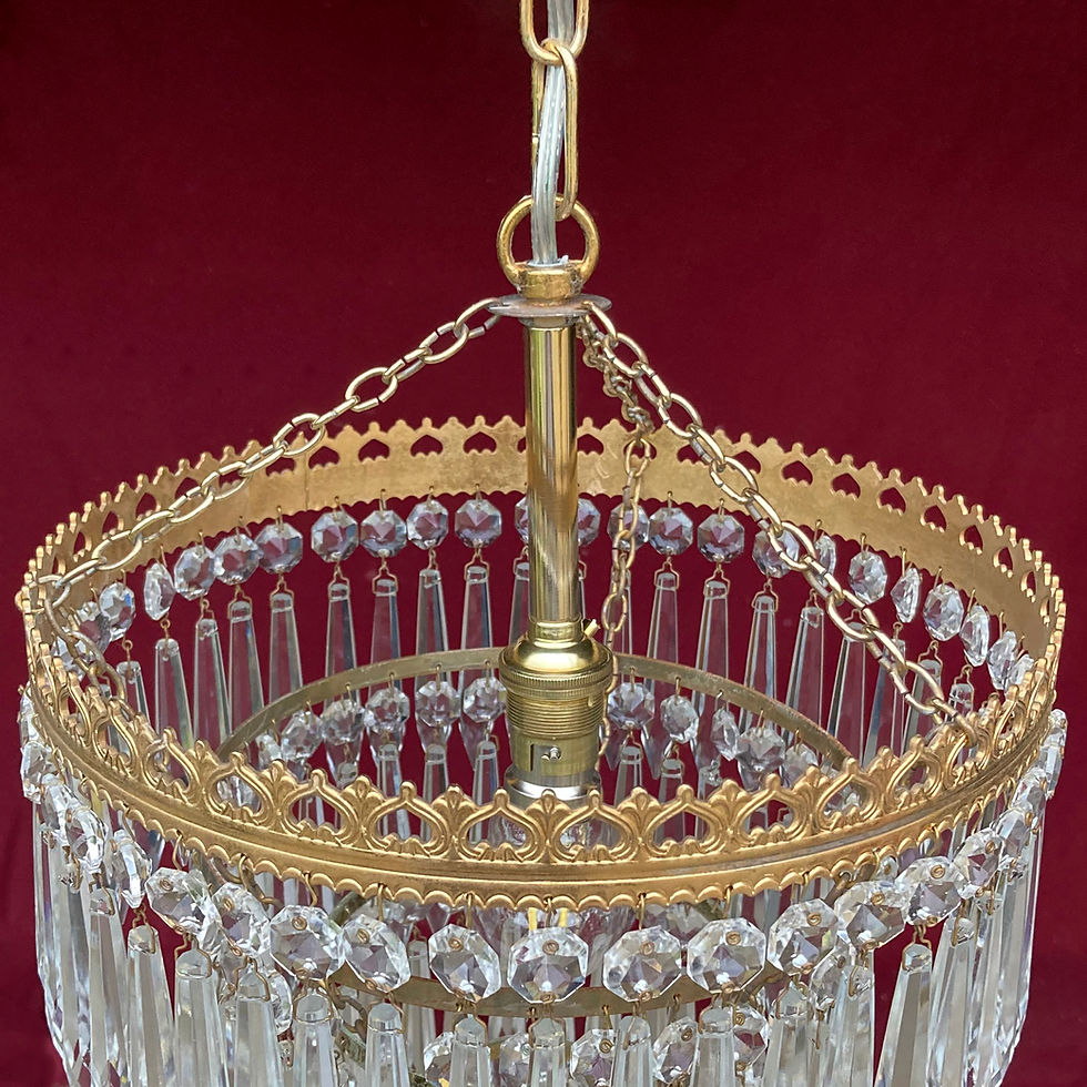 Thumbnail: Edwardian Four-tier Waterfall Chandelier.