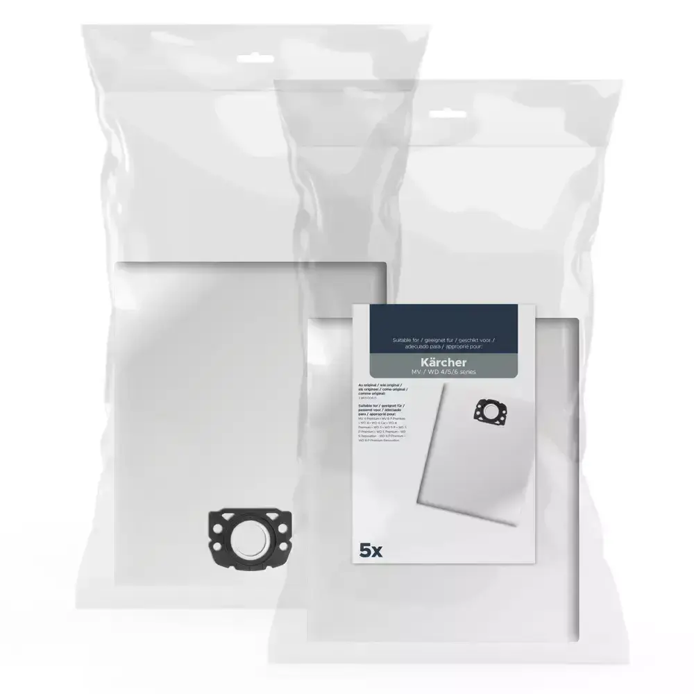 Bolsas de microfibra para aspirador Karcher WD4 MV4