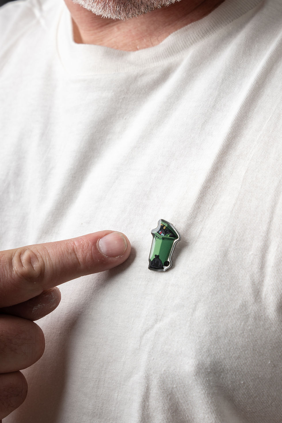 Thumbnail: Garbage green bin pin
