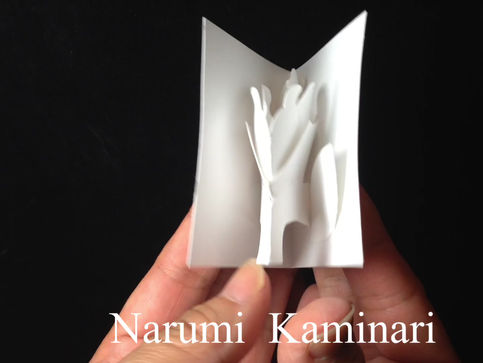 バラのポップアップカード