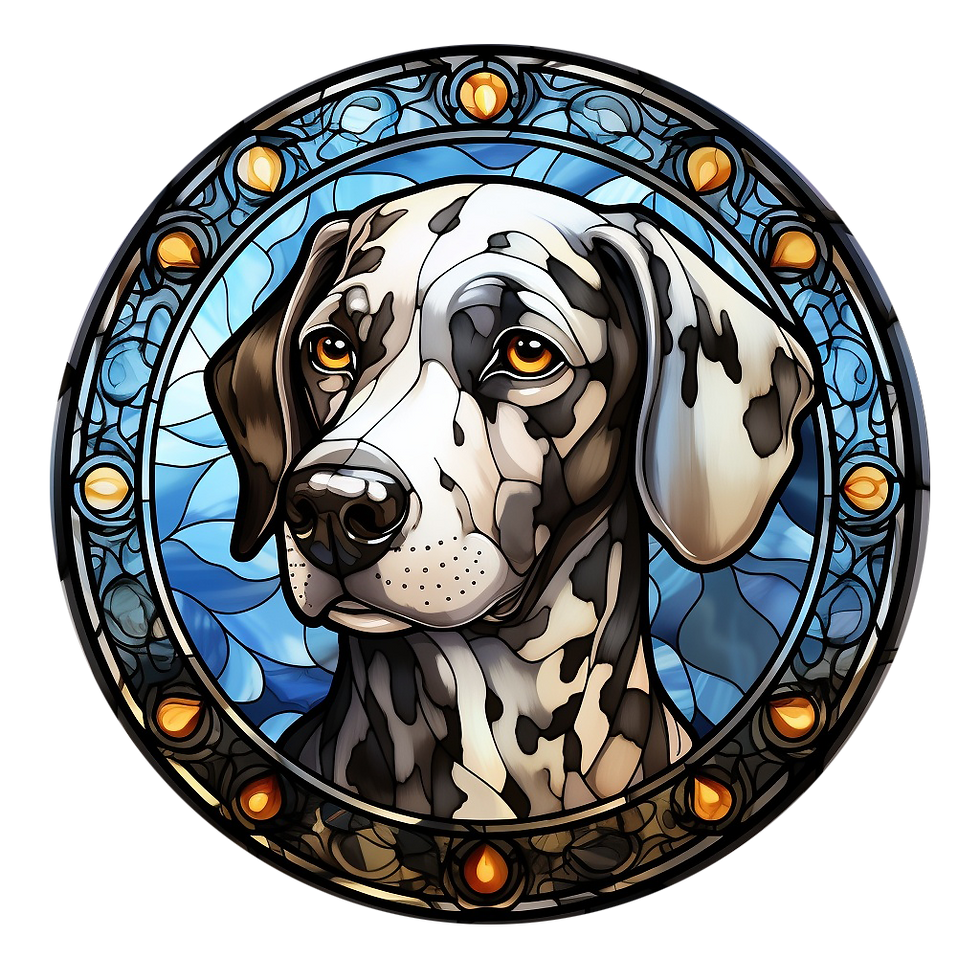 Stained Glass Cling - Dogs (Dalmation)