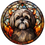 Thumbnail: Stained Glass Cling - Dogs (Lhasa Apso)