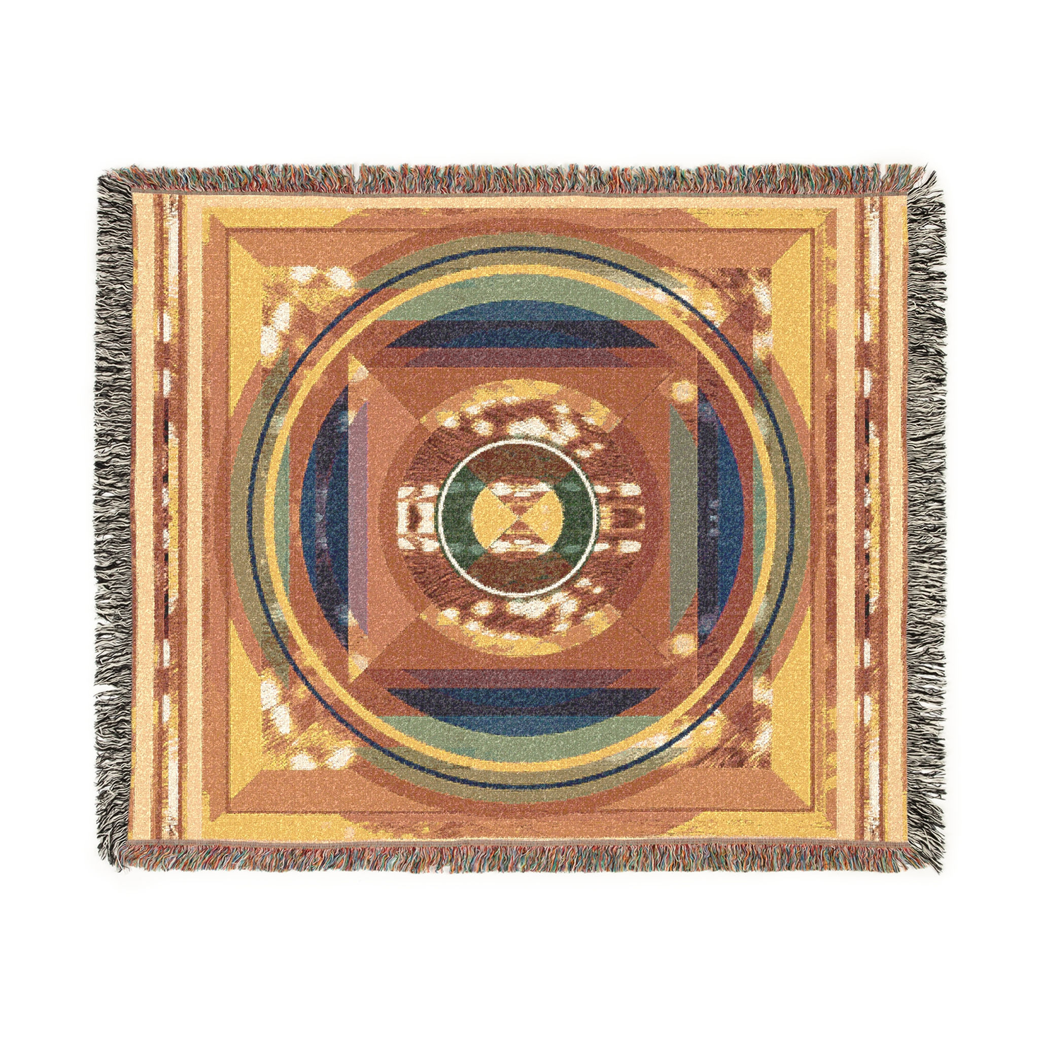 Anukité, Protector (Red), Cotton Woven Blanket | Tapestry