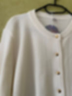 Miniature : Cardigan blanc et doré 