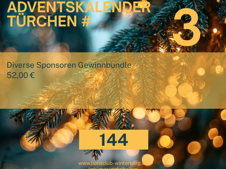 03. Dezember 2025 - Gewinner Adventskalender