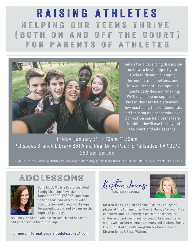 Parenting a Sporty Teen? Join us on 1/31/20!
