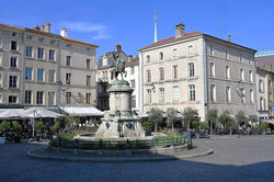 Nancy, remise en eau de la fontaine place Saint-Epvre