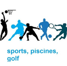 sports, piscines, golf