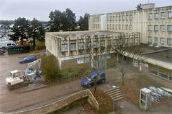 Nancy, démolition Institut des Soins Infirmiers