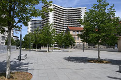 Nancy, place des Justes