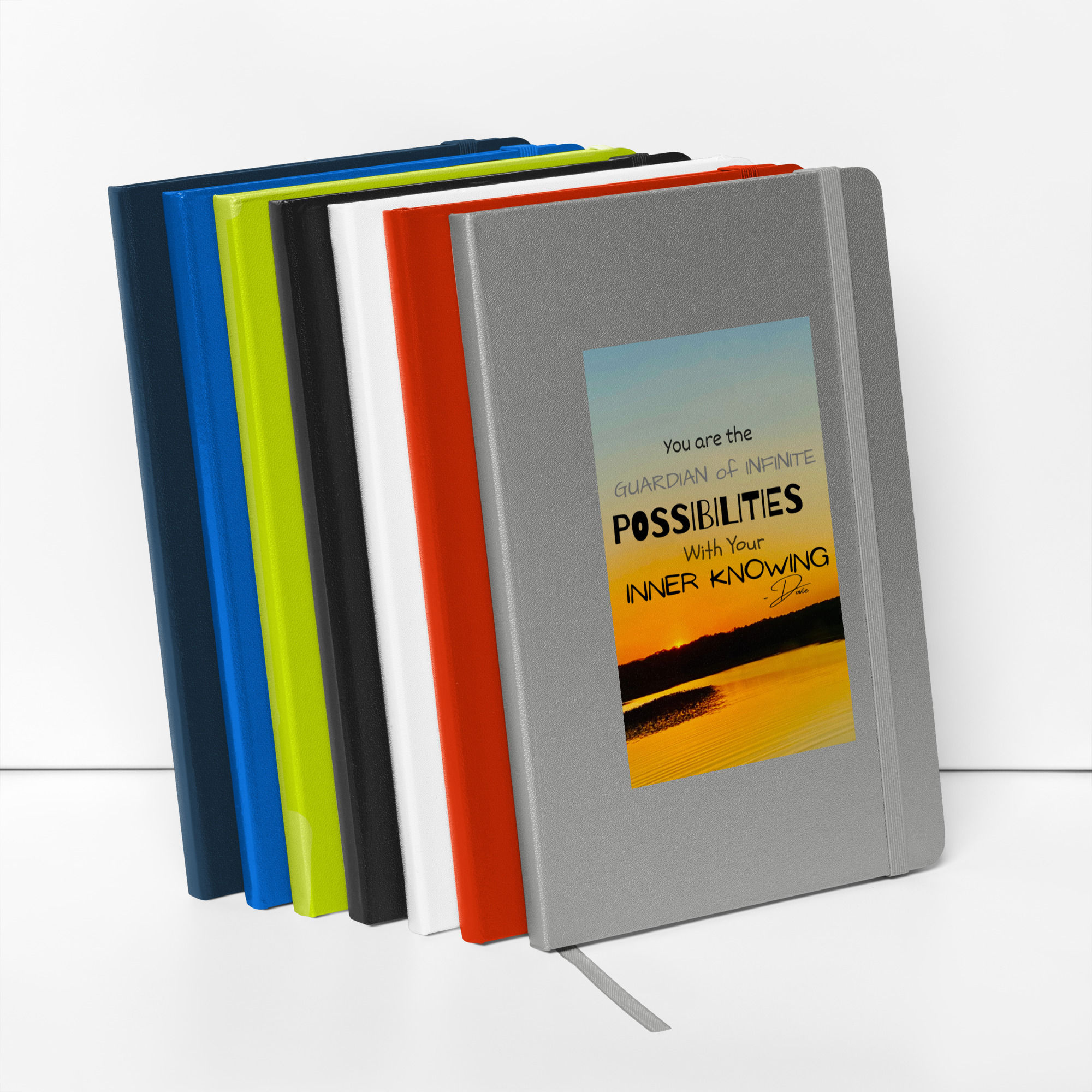 Hardcover bound notebook