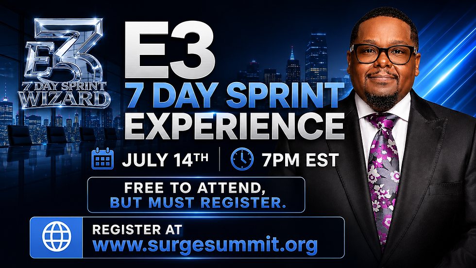E3 7 DAY SPRINT EXPERIENCE