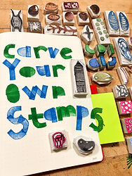 Rubber Stamp Carving Workshop with Felix Ford at Bus Stop Studios