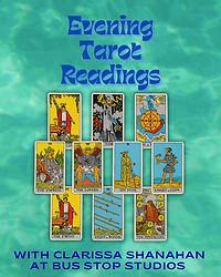 Evening Tarot Readings at Bus Stop Studios with Clarissa Shanahan