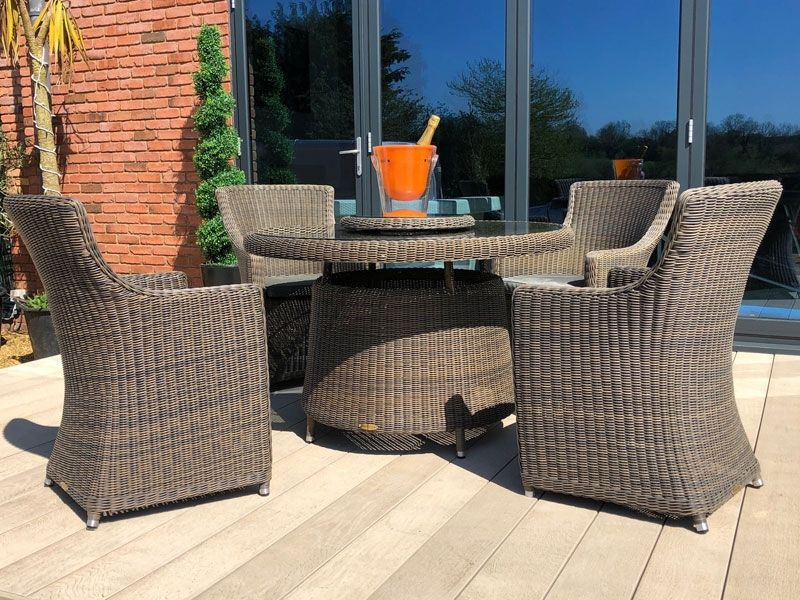 Thumbnail: Seville 4 Chair Dining Set