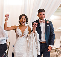 mico entertainment group | wedding couple celebrating at kananaskis pomeroy