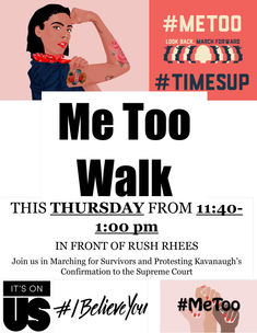 #METOO Walk This Thursday!