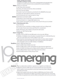 Call for Student Artists!