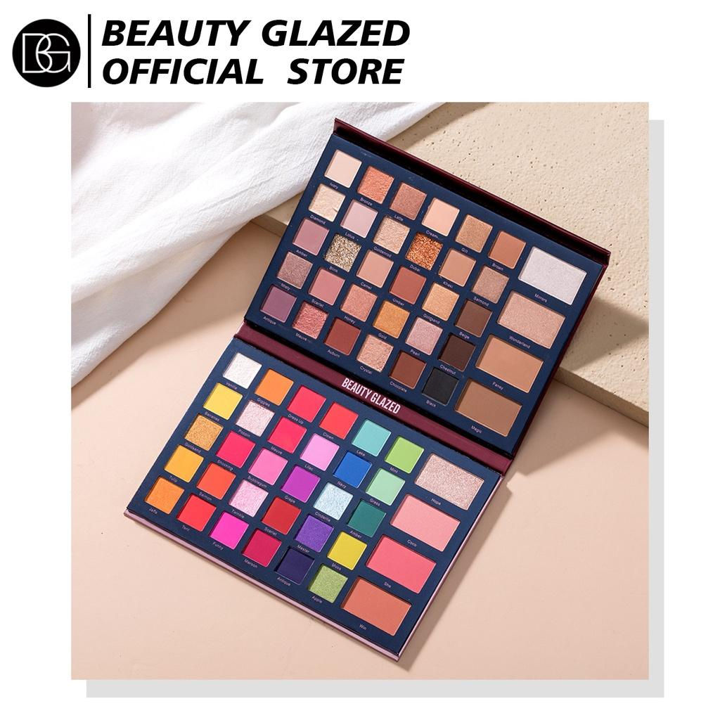 BEAUTY GLAZED 68 Colors Eye shadow Palette Mix & Match Waterproof Shimmer Highli