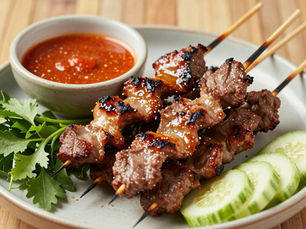 Cambodian Lemongrass Meat Sticks: A New Year Street Food Tradition