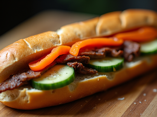 Exploring the Unique Flavors of Cambodian Sandwiches with Pickled Veggies and Savory Meats