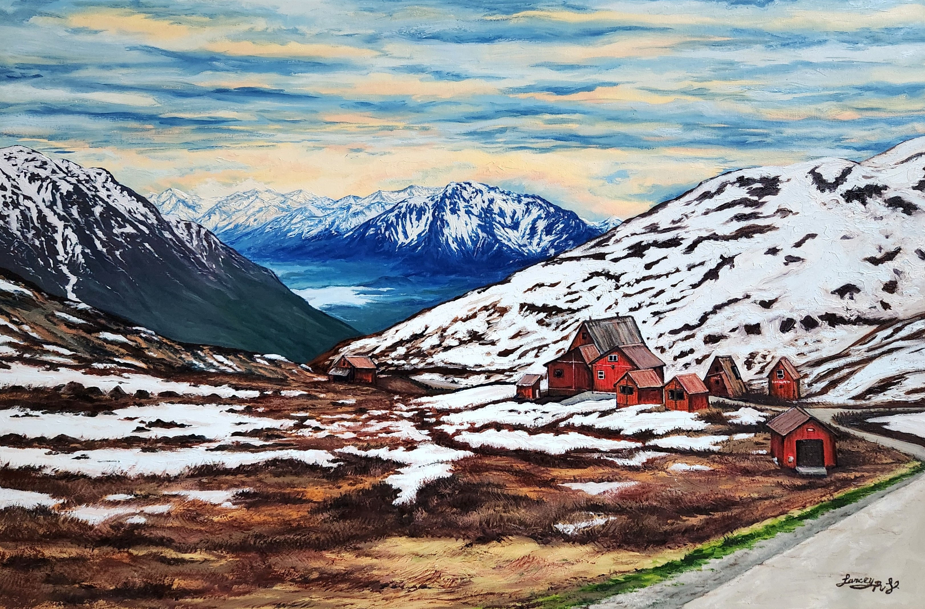 "Spring in Hatcher" Painting print