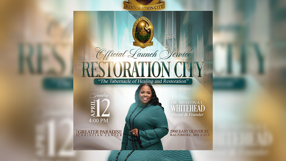Official Launch Service-Restoration City