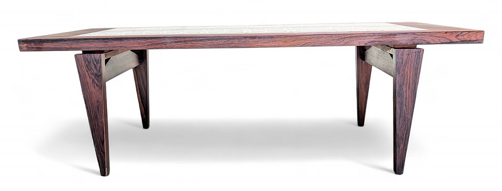 Thumbnail: (SOLD) Rosewood Tile Coffee Table - 022679