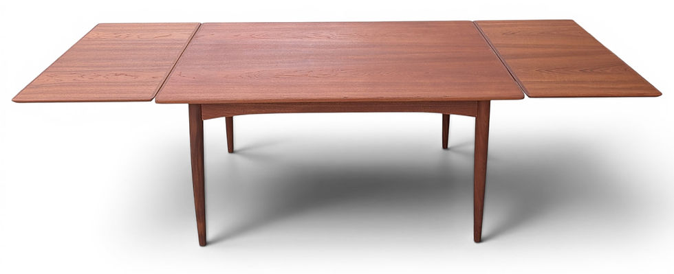 Thumbnail: Teak Dining Table w 2 Hidden Leaves - 062619
