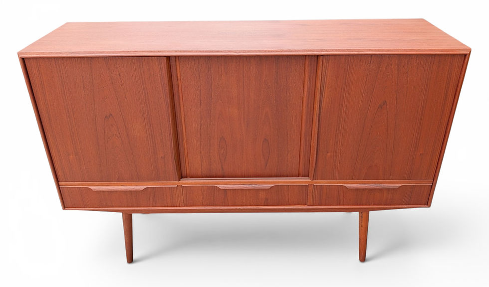 Thumbnail: E.W. Bach For Sejlig Skabe Teak Credenza w Small Dry Bar - 0526494