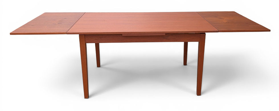 Thumbnail: Teak Dining Table w 2 Hidden Leaves - 052618
