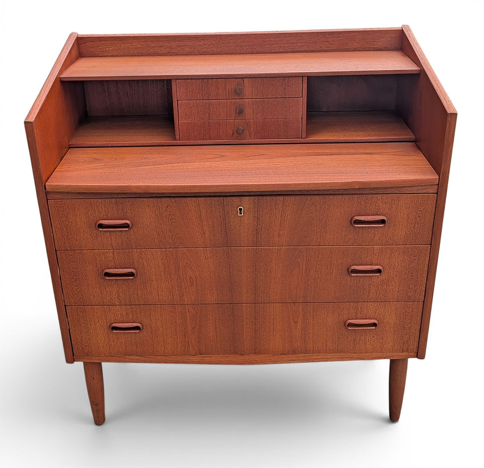Thumbnail: (SOLD) Teak Secretary Desk - 0526491