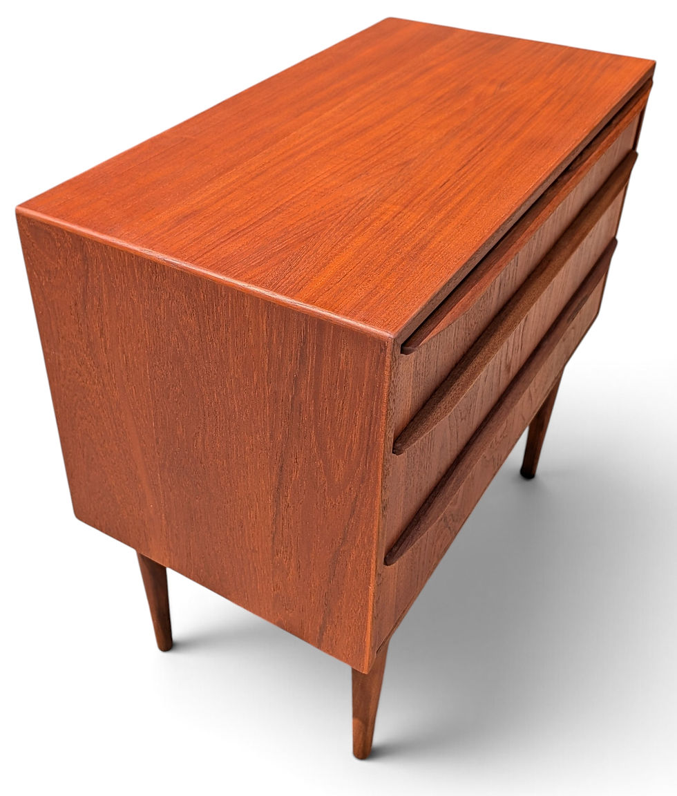 Thumbnail: Small Teak Vanity Dresser - 072681