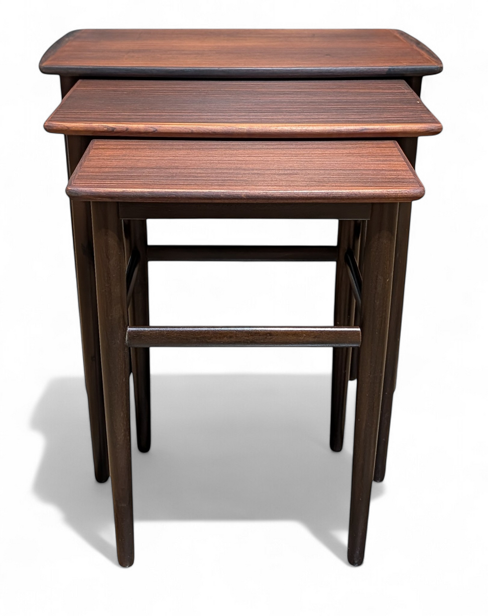 Thumbnail: (SOLD) Set of Rosewood Nesting Tables - 022631