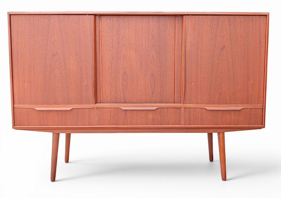 Thumbnail: E.W. Bach For Sejlig Skabe Teak Credenza w Small Dry Bar - 0526494