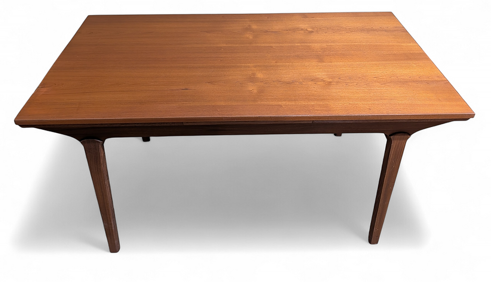 Thumbnail: (SOLD) Teak Dining Table w 2 Leaves - 022627