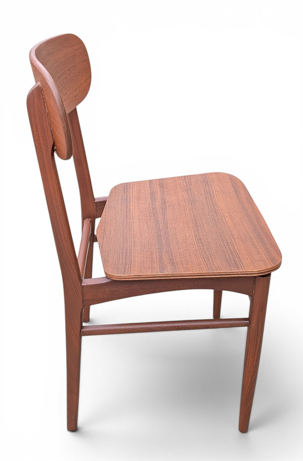 Thumbnail: 4 Teak Chairs w Wood Seat - 0526490