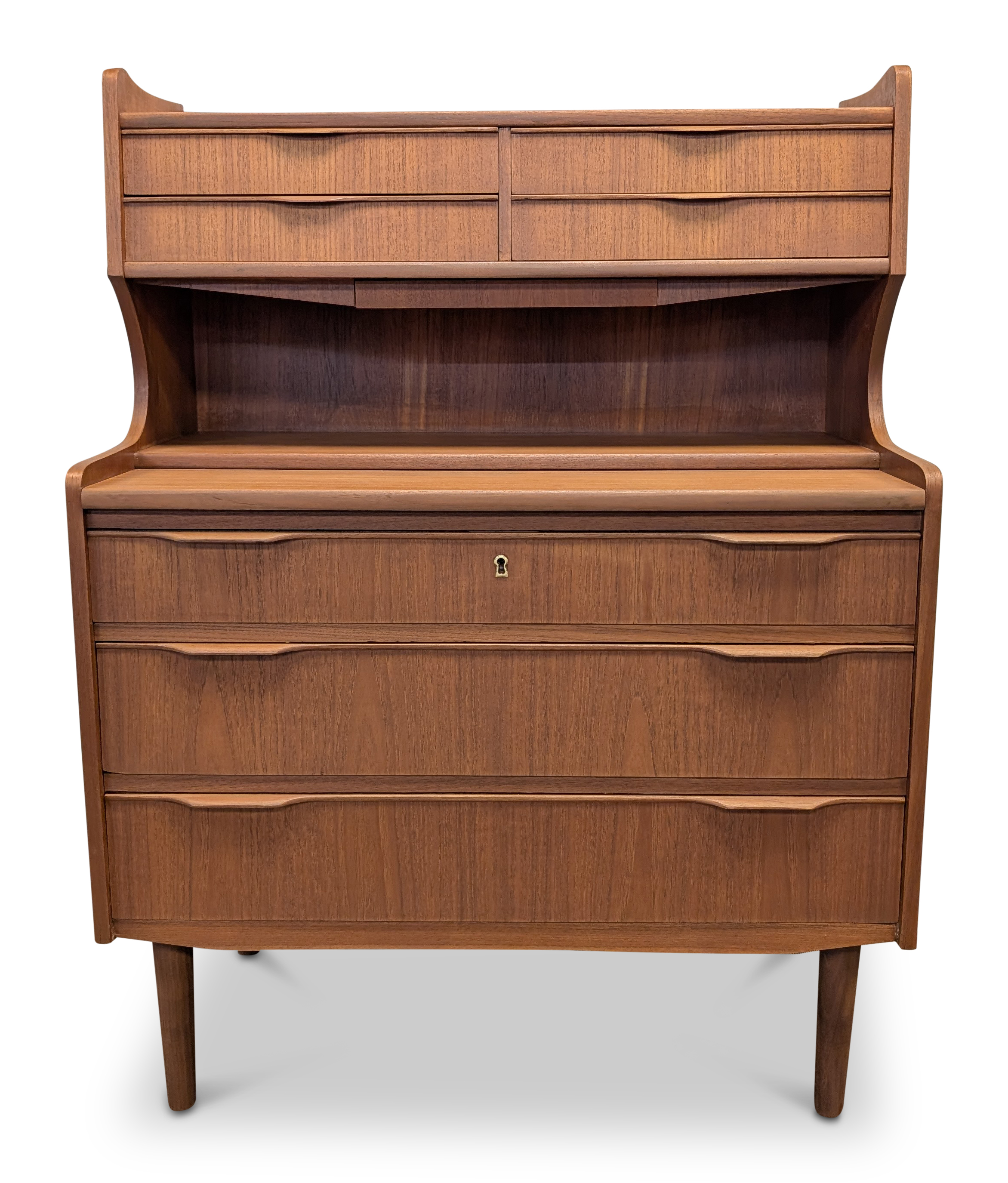 Teak Secretary Desk - 082596