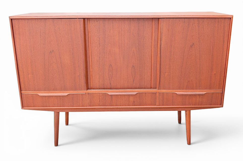 Thumbnail: E.W. Bach For Sejlig Skabe Teak Credenza w Small Dry Bar - 0526494