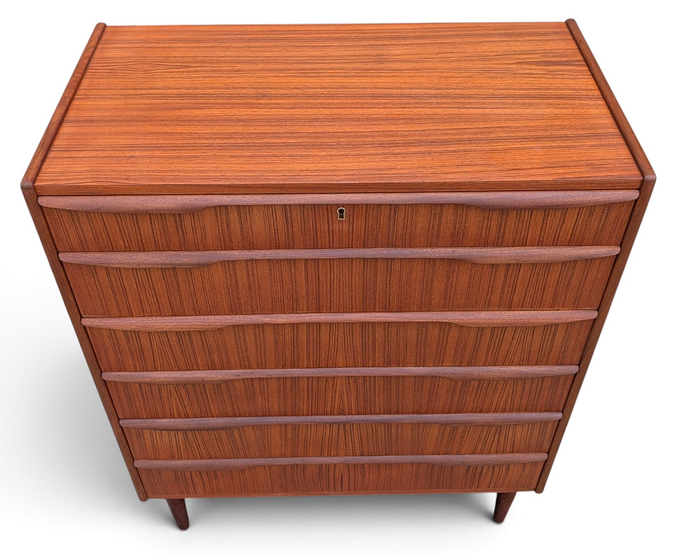 Thumbnail: 6 Drawer Teak Dresser - 082621