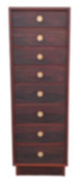 Thumbnail: Very Rare Tall Skinny Rosewoood Dresser by Dyrlund - 072651