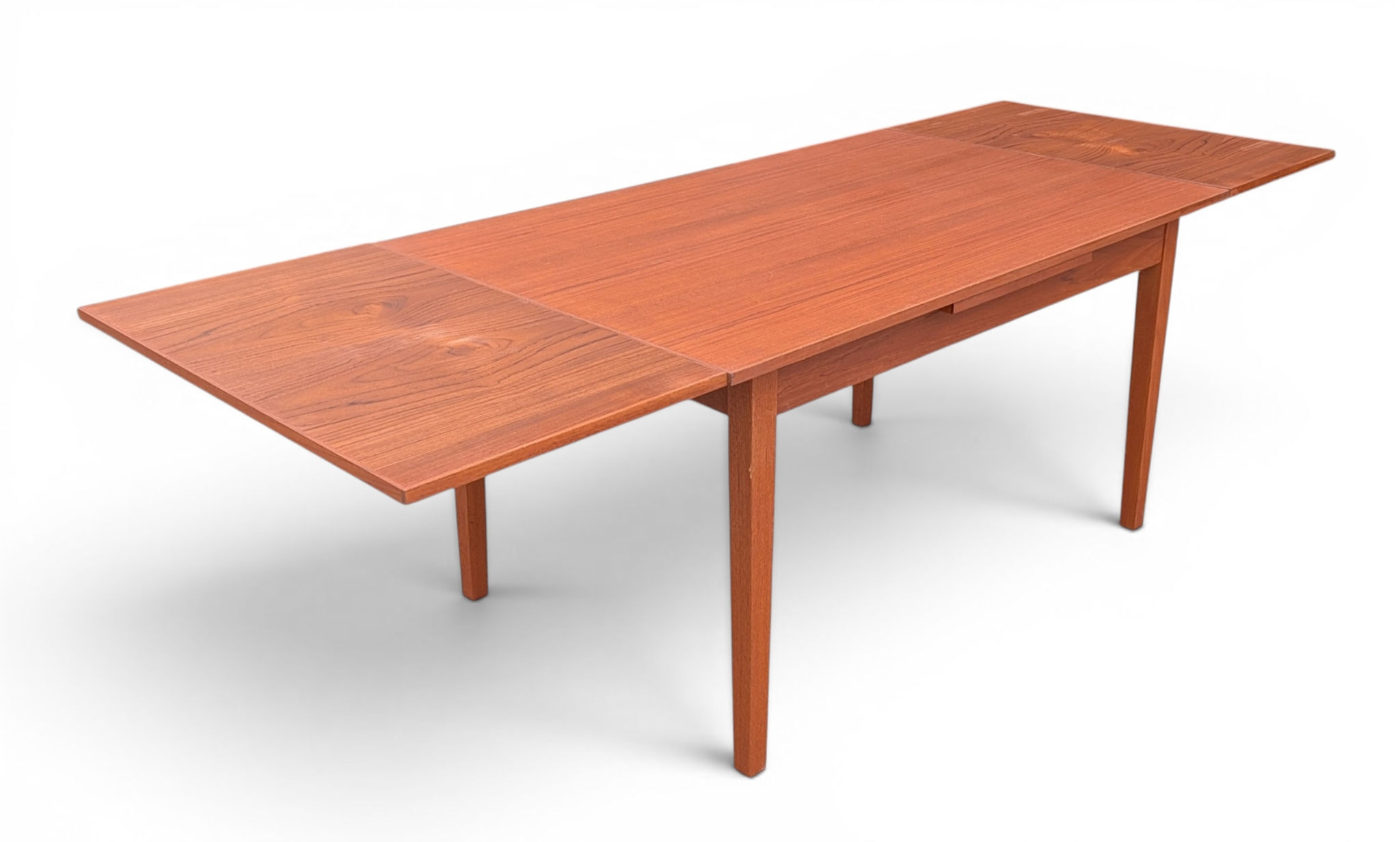 Teak Dining Table w 2 Hidden Leaves - 052618