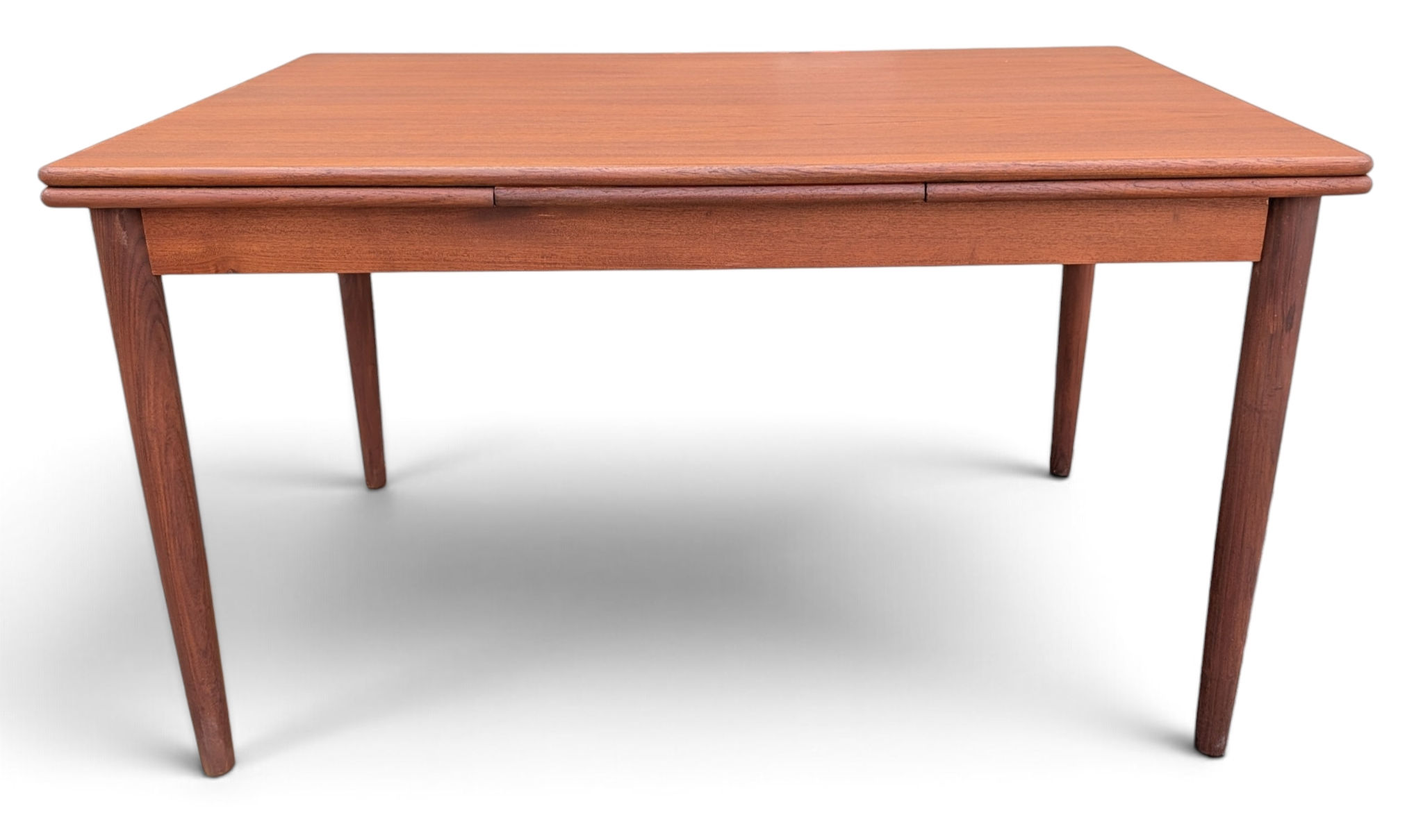 (SOLD)  Teak Dining Table w 2 Hidden Leaves - 0726993