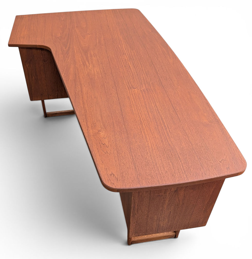 Thumbnail: Peter Lovig Teak Boomerang Desk - 052611