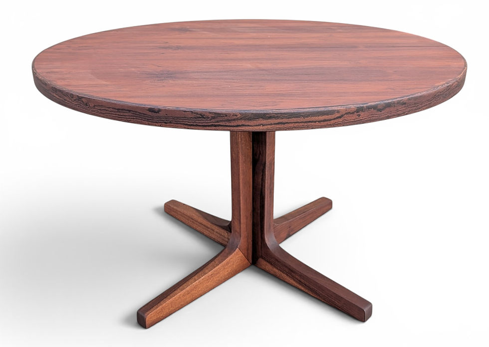 Thumbnail: Round Rosewood Pedistal Table w 2 Leaf - 0626537