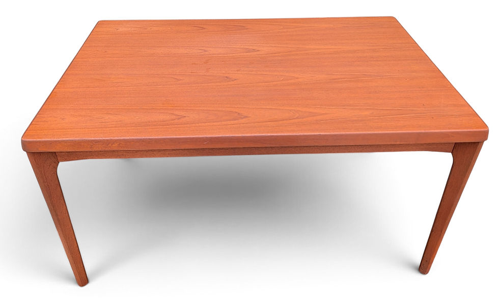 Thumbnail: (SOLD) Henning Kjaernulf Teak Dining Table w 2 Hidden Leaves - 0726930