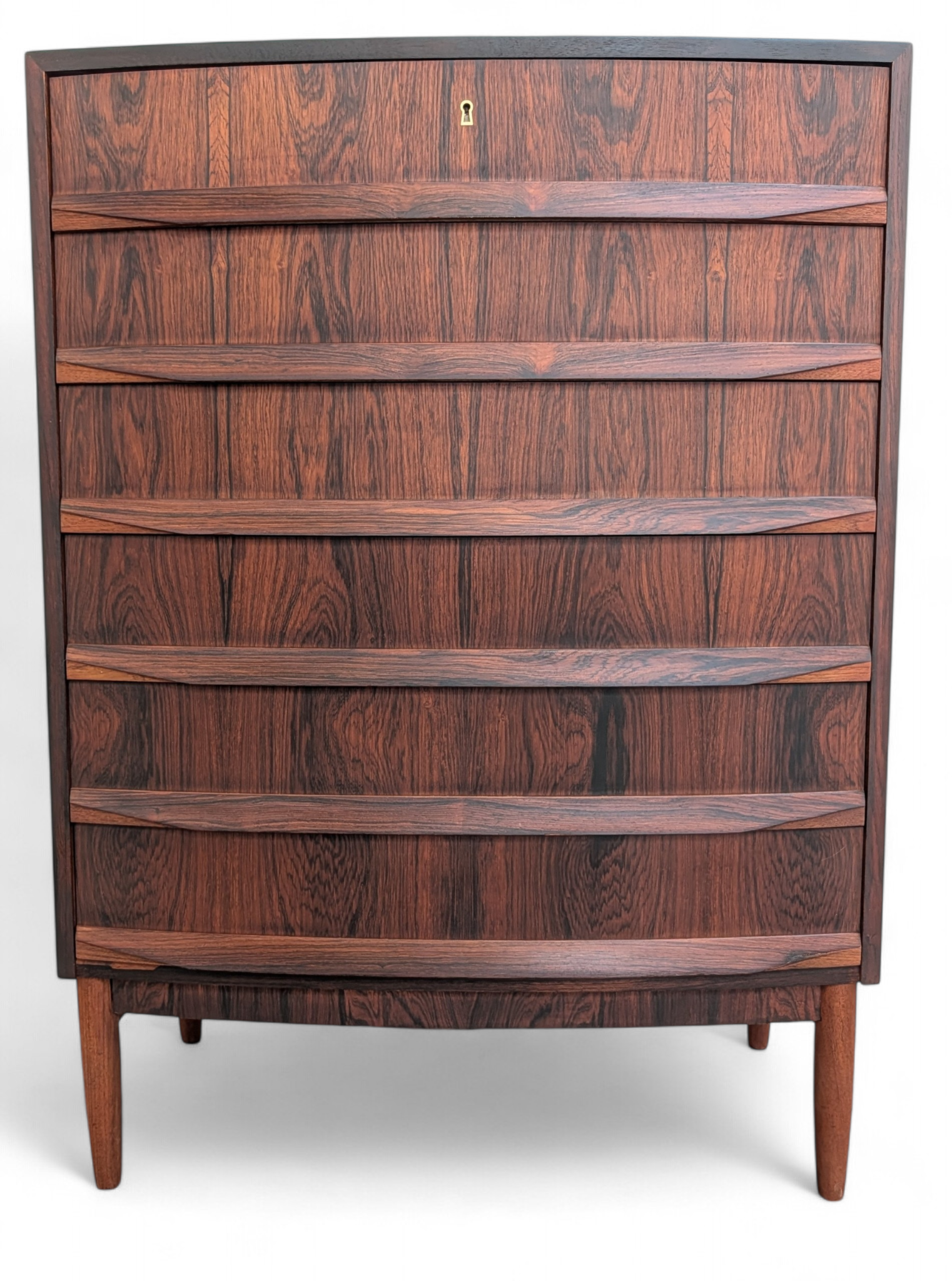 Rosewood Curved Front Dresser - 0426219